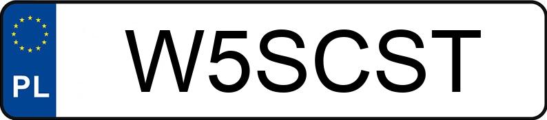 Numer rejestracyjny W5SCST posiada BMW 540I XDRIVE