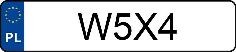 Numer rejestracyjny W5X4 posiada JEEP Grand Cherokee SE Aut.