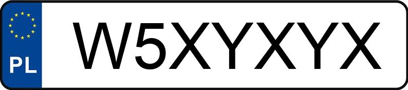 Numer rejestracyjny W5XYXYX posiada HYUNDAI SONATA Numer rejestracyjny W5XYXYX posiada HYUNDAI SONATA