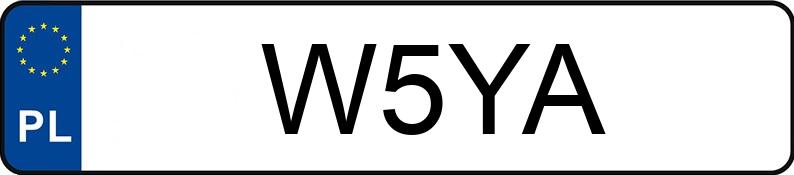 Numer rejestracyjny W5YA posiada MERCEDES-BENZ C 43 AMG MR`14 E6 205 4Matic