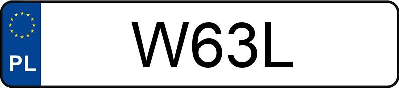 Numer rejestracyjny W63L posiada MERCEDES-BENZ C 300