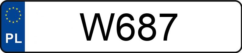 Numer rejestracyjny W687 posiada DODGE DURANGO