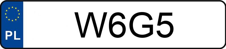 Numer rejestracyjny W6G5 posiada MERCEDES-BENZ S 500 Kat. MR`02 E3 220 S 500 Kat. MR`02 E3 220