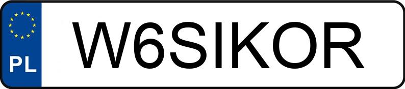 Numer rejestracyjny W6SIKOR posiada PORSCHE PANAMERA