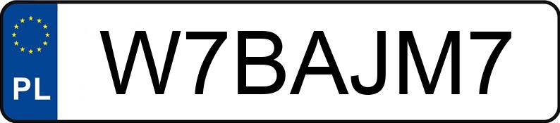 Numer rejestracyjny W7BAJM7 posiada SKODA SUPERB Numer rejestracyjny W7BAJM7 posiada SKODA SUPERB