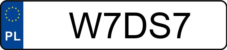 Numer rejestracyjny W7DS7 posiada DS DS7 Crossback HDI MR`18 E6 So Chic EAT