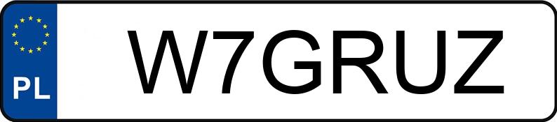 Numer rejestracyjny W7GRUZ posiada LAND ROVER RANGE ROVER 2.5 TD