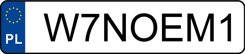 Numer rejestracyjny W7NOEM1 posiada BMW 728I Numer rejestracyjny W7NOEM1 posiada BMW 728I