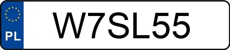 Numer rejestracyjny W7SL55 posiada MERCEDES-BENZ CLK 500 Kat. MR`02 E3 209 Avantgarde