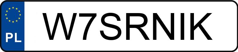 Numer rejestracyjny W7SRNIK posiada PORSCHE MACAN Numer rejestracyjny W7SRNIK posiada PORSCHE MACAN