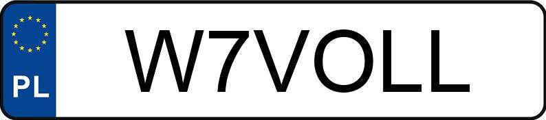 Numer rejestracyjny W7VOLL posiada BMW 740D XDRIVE Numer rejestracyjny W7VOLL posiada BMW 740D XDRIVE