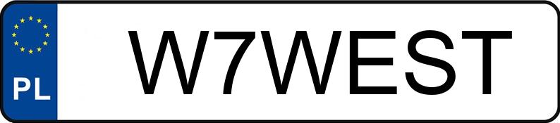Numer rejestracyjny W7WEST posiada PORSCHE CAYENNE Numer rejestracyjny W7WEST posiada PORSCHE CAYENNE