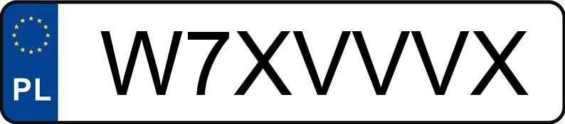 Numer rejestracyjny W7XVVVX posiada BMW 525i MR`03 E4 E60 525i MR`03 E4 E60