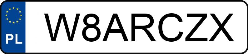 Numer rejestracyjny W8ARCZX posiada VOLKSWAGEN Golf VII Variant 2.0 TSI MR`12 E6 R BMT 4MOTION DSG