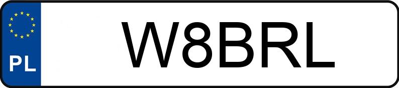 Numer rejestracyjny W8BRL posiada BMW M 5 4.4 MR`16 E6d F90 M xDrive Competition Steptronic