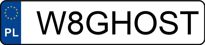 Numer rejestracyjny W8GHOST posiada BMW 750i MR`15 E6 G11/G12 L Steptronic Numer rejestracyjny W8GHOST posiada BMW 750i MR`15 E6 G11/G12 L Steptronic