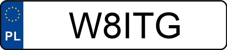 Numer rejestracyjny W8ITG posiada AUDI A6 Avant Quattro 3.0 TDi MR`15 E6 4G competition Tiptronic