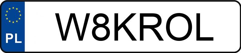Numer rejestracyjny W8KROL posiada BMW 435