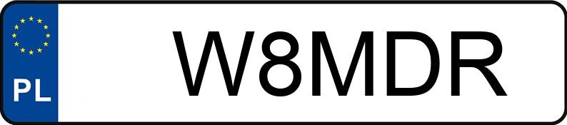 Numer rejestracyjny W8MDR posiada MERCEDES-BENZ G 63 AMG MR`15 E6 463 G 63 AMG MR`15 E6 463