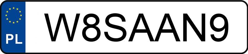 Numer rejestracyjny W8SAAN9 posiada BMW X5 XDRIVE30D Numer rejestracyjny W8SAAN9 posiada BMW X5 XDRIVE30D