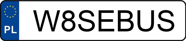 Numer rejestracyjny W8SEBUS posiada BMW 330I Numer rejestracyjny W8SEBUS posiada BMW 330I