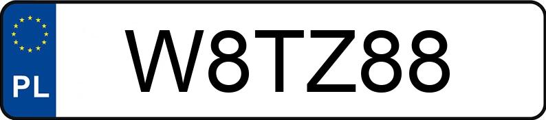 Numer rejestracyjny W8TZ88 posiada BMW X6 M COMPETITION