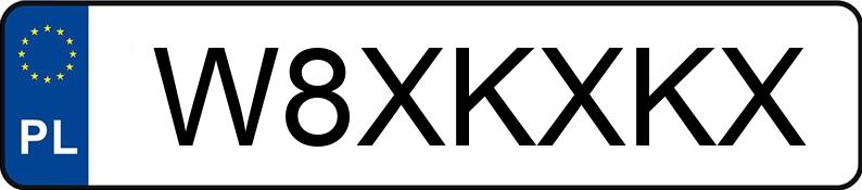 Numer rejestracyjny W8XKXKX posiada BMW X4 Numer rejestracyjny W8XKXKX posiada BMW X4