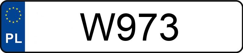 Numer rejestracyjny W973 posiada BMW 740I Numer rejestracyjny W973 posiada BMW 740I