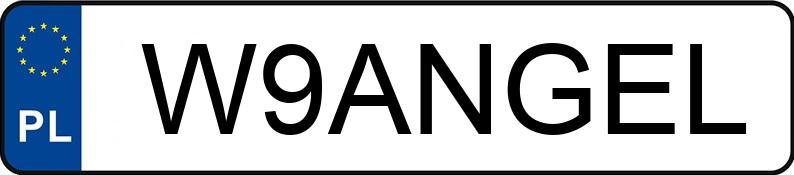 Numer rejestracyjny W9ANGEL posiada PEUGEOT 206 Numer rejestracyjny W9ANGEL posiada PEUGEOT 206