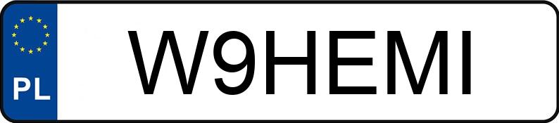 Numer rejestracyjny W9HEMI posiada DODGE Grand Caravan 3.6 Kat. MR`11 SXT Aut.