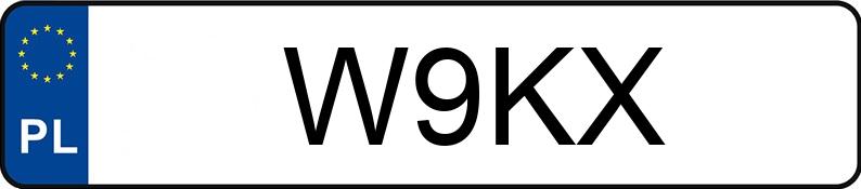 Numer rejestracyjny W9KX posiada CHEVROLET Volt MR`15 E5 Aut.