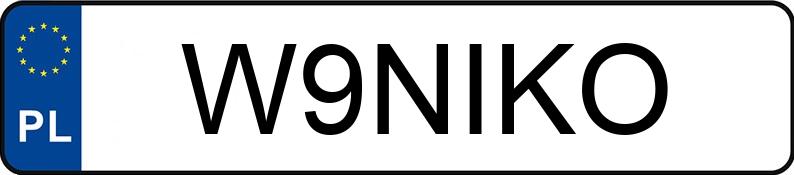 Numer rejestracyjny W9NIKO posiada BMW 330E XDRIVE Numer rejestracyjny W9NIKO posiada BMW 330E XDRIVE