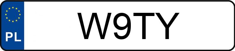Numer rejestracyjny W9TY posiada AUDI A6 Numer rejestracyjny W9TY posiada AUDI A6