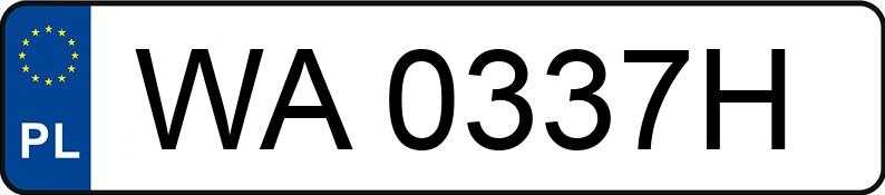 Numer rejestracyjny WA 0337H posiada AUDI A4 - WA0337H