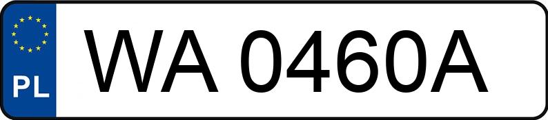 Numer rejestracyjny WA 0460A posiada RENAULT LAGUNA GRANDTOUR - WA0460A Numer rejestracyjny WA 0460A posiada RENAULT LAGUNA GRANDTOUR - WA0460A
