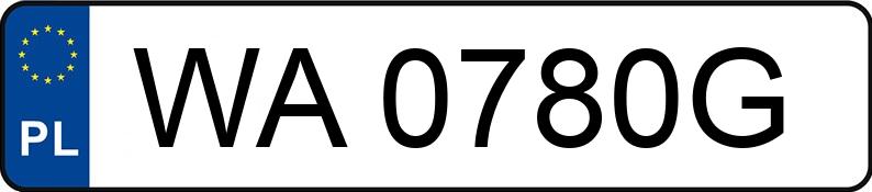 Numer rejestracyjny WA 0780G posiada OPEL MERIVA - WA0780G Numer rejestracyjny WA 0780G posiada OPEL MERIVA - WA0780G