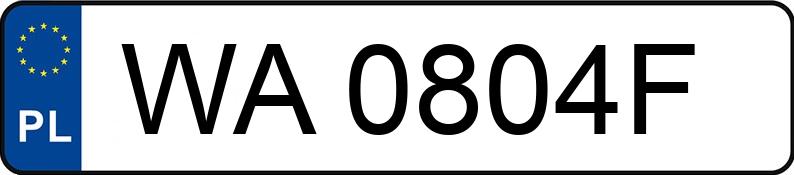 Numer rejestracyjny WA 0804F posiada CITROEN C4 PICASSO - WA0804F
