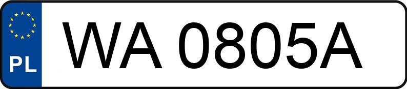Numer rejestracyjny WA 0805A posiada HYUNDAI SONATA - WA0805A Numer rejestracyjny WA 0805A posiada HYUNDAI SONATA - WA0805A