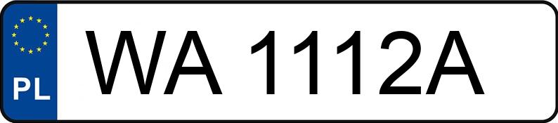 Numer rejestracyjny WA 1112A posiada BMW 530 - WA1112A