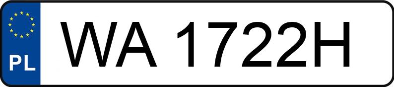 Numer rejestracyjny WA 1722H posiada SKODA SCALA - WA1722H Numer rejestracyjny WA 1722H posiada SKODA SCALA - WA1722H