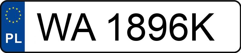 Numer rejestracyjny WA 1896K posiada TOYOTA C-HR - WA1896K Numer rejestracyjny WA 1896K posiada TOYOTA C-HR - WA1896K