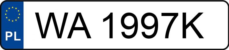 Numer rejestracyjny WA 1997K posiada BMW X5 - WA1997K Numer rejestracyjny WA 1997K posiada BMW X5 - WA1997K