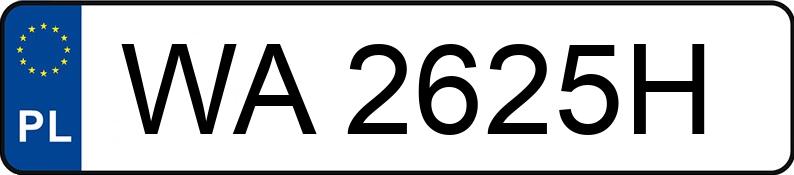 Numer rejestracyjny WA 2625H posiada SKODA SUPERB - WA2625H