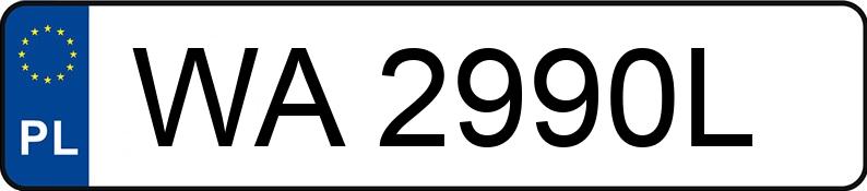 Numer rejestracyjny WA 2990L posiada FIAT PUNTO - WA2990L Numer rejestracyjny WA 2990L posiada FIAT PUNTO - WA2990L