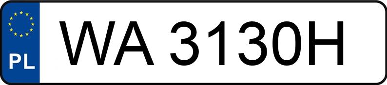 Numer rejestracyjny WA 3130H posiada AUDI S3 SPORTBACK - WA3130H