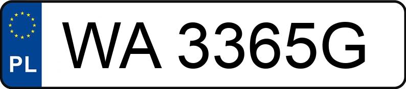 Numer rejestracyjny WA 3365G posiada FORD ESCAPE - WA3365G