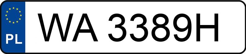 Numer rejestracyjny WA 3389H posiada MERCEDES-BENZ S 500 - WA3389H