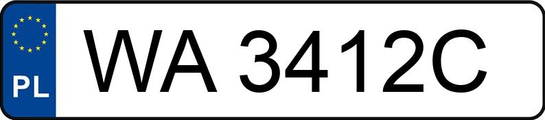 Numer rejestracyjny WA 3412C posiada SEAT IBIZA - WA3412C