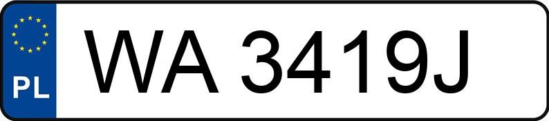 Numer rejestracyjny WA 3419J posiada BMW 320D - WA3419J Numer rejestracyjny WA 3419J posiada BMW 320D - WA3419J