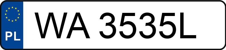 Numer rejestracyjny WA 3535L posiada RENAULT MEGANE - WA3535L